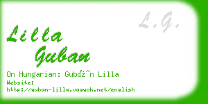 lilla guban business card